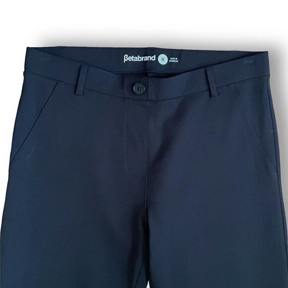 Betabrand Womens Black Skinny Leg Yoga Dress Pant Sz M Comfort Stretch Pull On - Picture 6 of 9